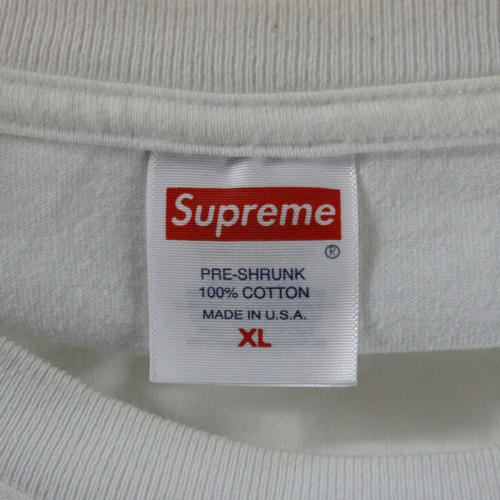 SUPREME(シュプリーム) 23SS Trash Tee トラッシュ プリント クルーネック半袖Tシャツカットソー ホワイト