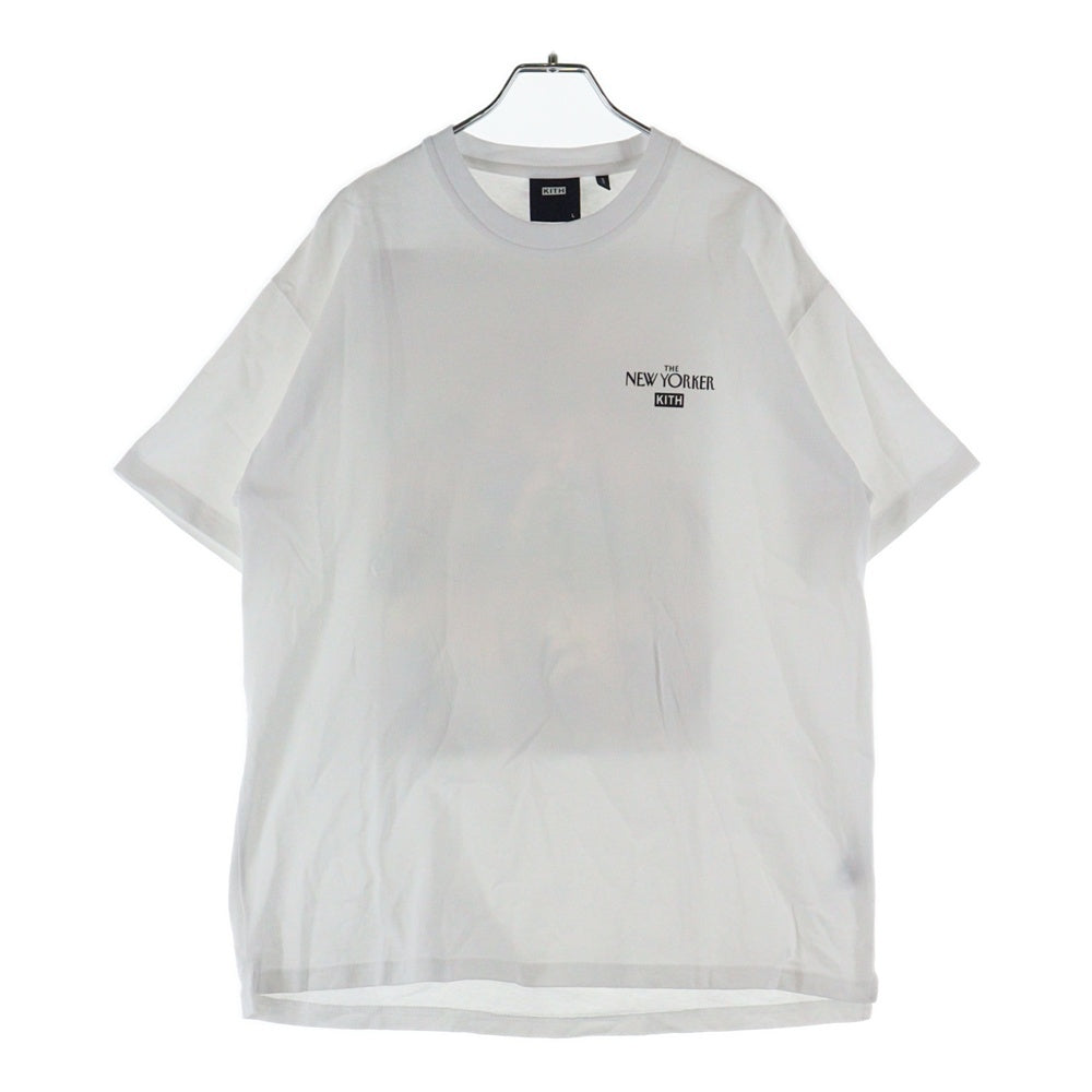 KITH(キス) The New Yoker Justice S/S TEE KH030016 バックプリント クルーネック半袖Tシャツカットソー ホワイト