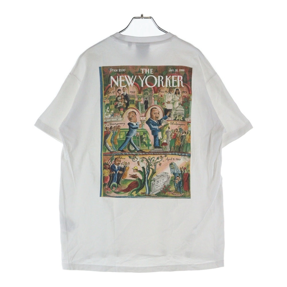 KITH(キス) The New Yoker Justice S/S TEE KH030016 バックプリント クルーネック半袖Tシャツカットソー ホワイト