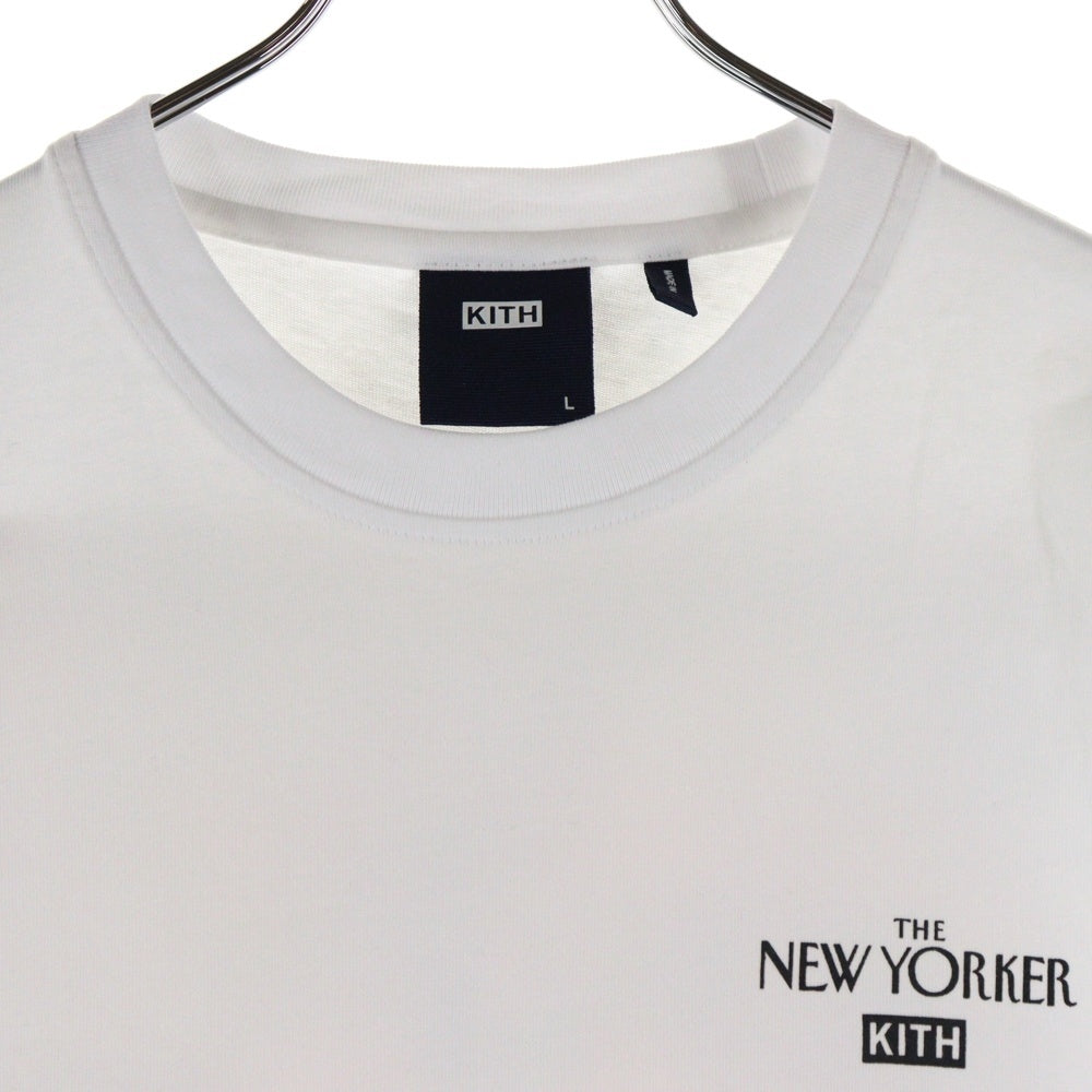 KITH(キス) The New Yoker Justice S/S TEE KH030016 バックプリント クルーネック半袖Tシャツカットソー ホワイト
