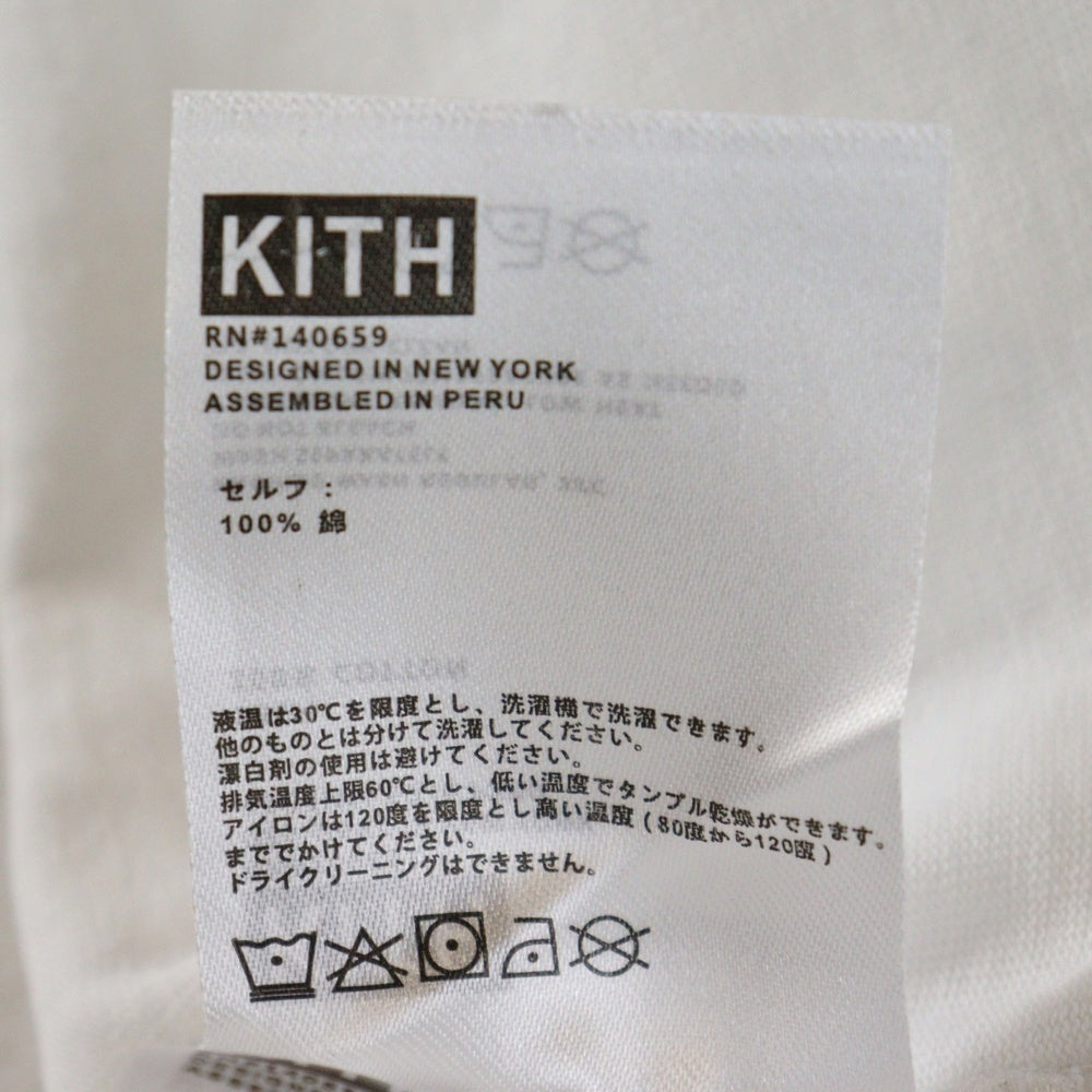KITH(キス) The New Yoker Justice S/S TEE KH030016 バックプリント クルーネック半袖Tシャツカットソー ホワイト