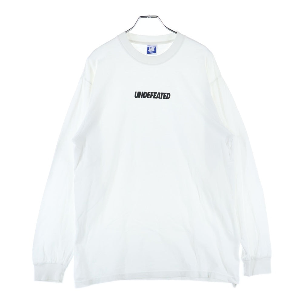 UNDEFEATED(アンディフィーテッド) フロントロゴ クルーネック長袖Tシャツカットソー ロングスリーブ ロンT ブラック