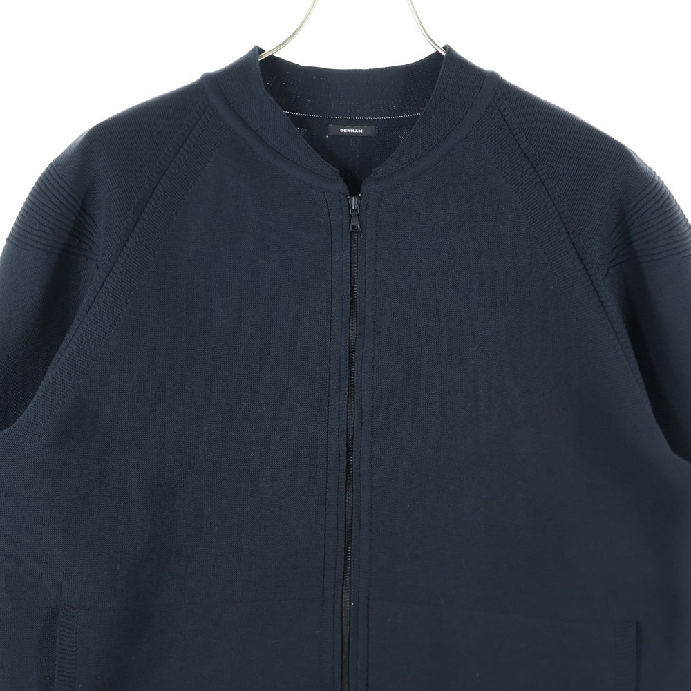 DENHAM(デンハム) WHOLEGARMENT BLOUSON ホールガメントニットブルゾンジャケット ブラック 27190-3-71501