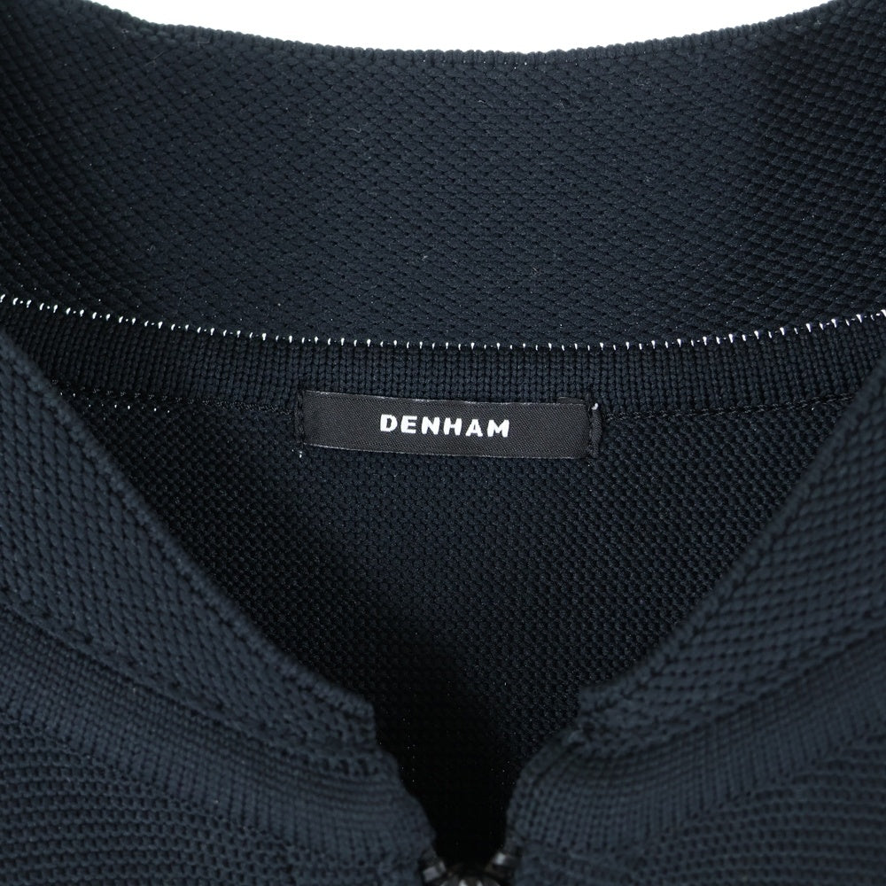 DENHAM(デンハム) WHOLEGARMENT BLOUSON ホールガメントニットブルゾンジャケット ブラック 27190-3-71501