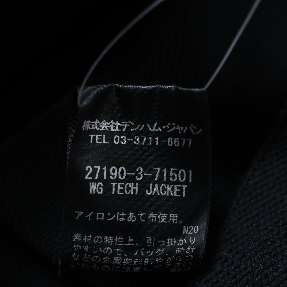 DENHAM(デンハム) WHOLEGARMENT BLOUSON ホールガメントニットブルゾンジャケット ブラック 27190-3-71501