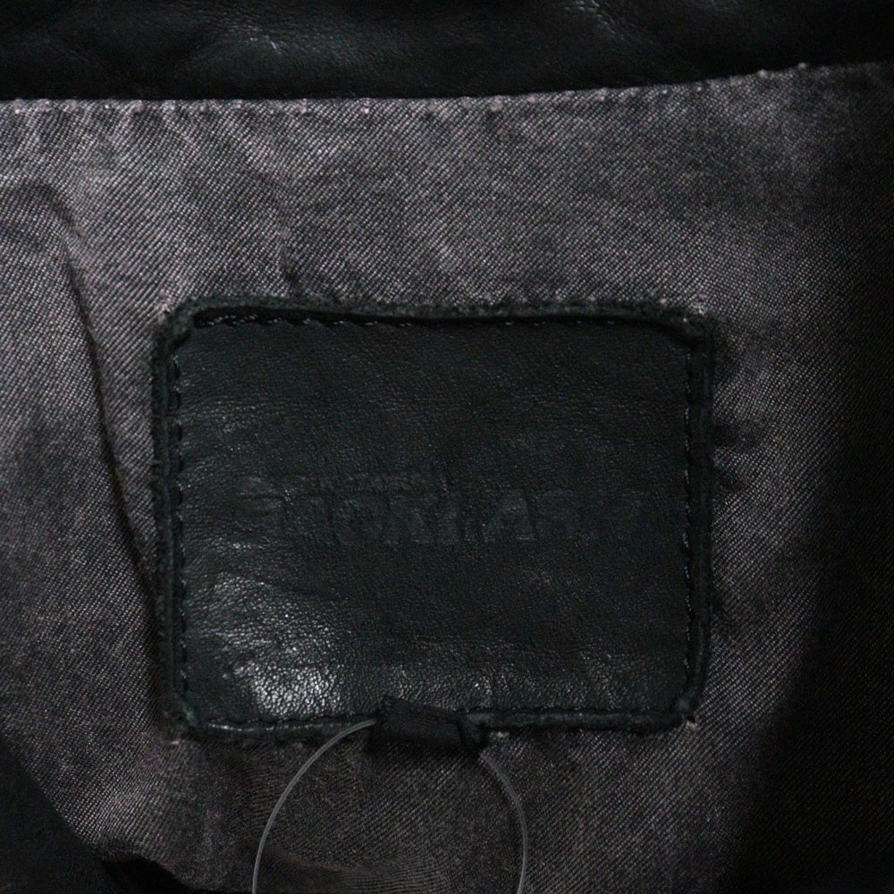 ISAMU KATAYAMA BACKLASH(イサムカタヤマバックラッシュ) Double Rider Jacket フロントジップアップ ダブルライダースジャケット カウレザージャケット ブラック 1447-02