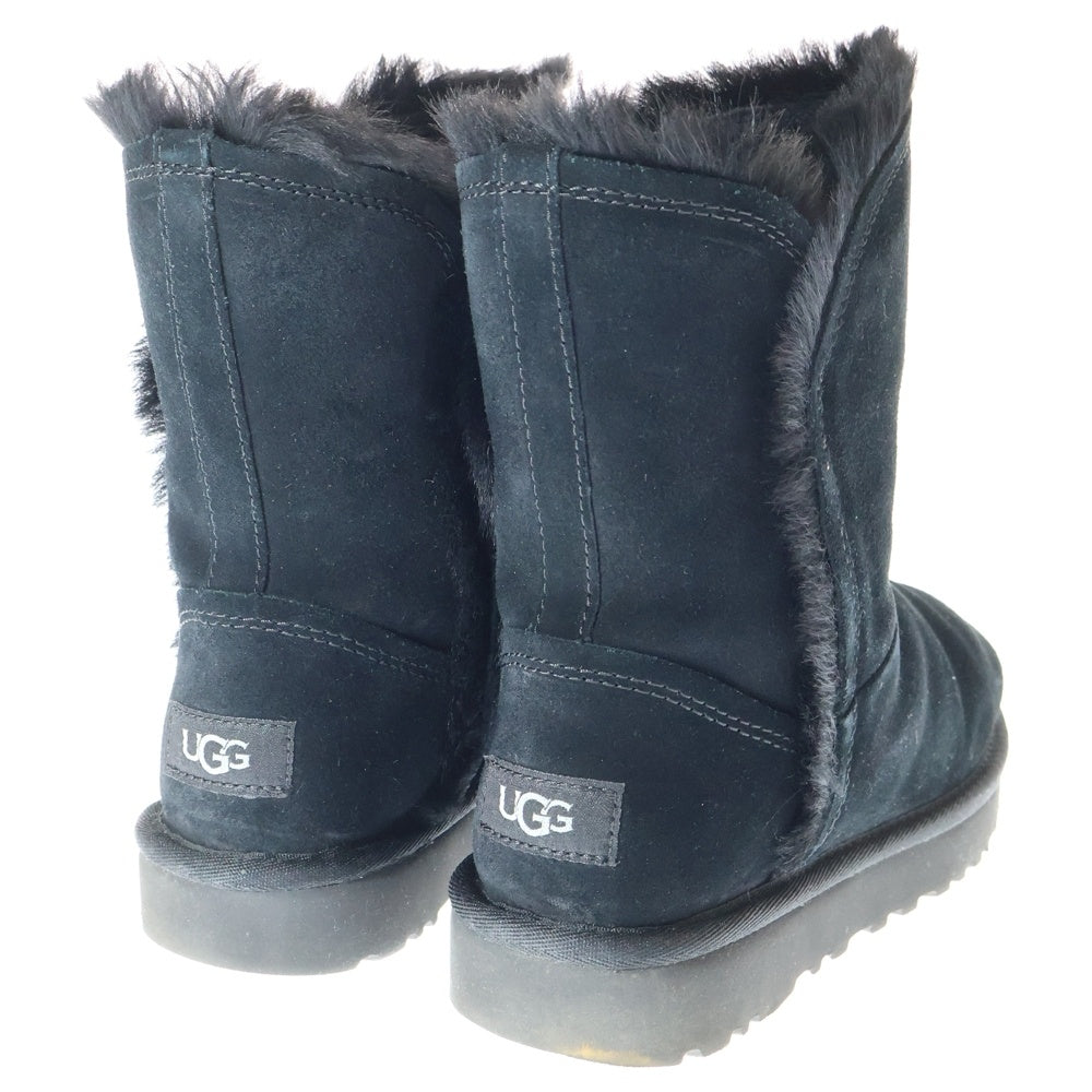 UGG(アグ) シープスキン ショート ムートンブーツ レディース ブラック US6/23cm 1103746