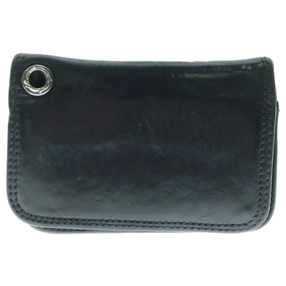 CHROME HEARTS(クロムハーツ) CARD CASE グロメット付きレザーカードケース ブラック