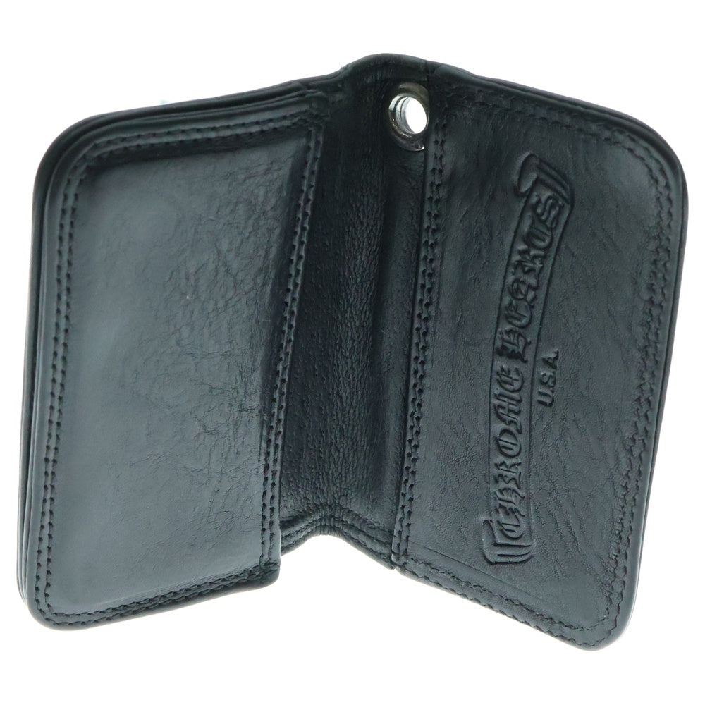 CHROME HEARTS(クロムハーツ) CARD CASE グロメット付きレザーカードケース ブラック