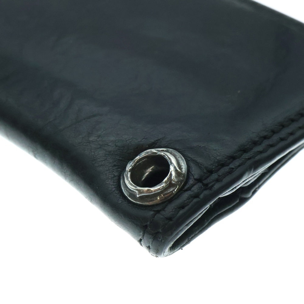 CHROME HEARTS(クロムハーツ) CARD CASE グロメット付きレザーカードケース ブラック