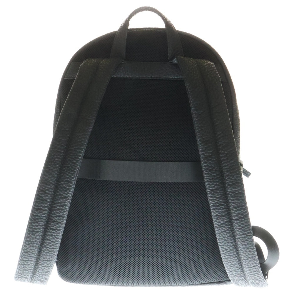 Armani Exchange(アルマーニ エクスチェンジ) フロントロゴ レザーバックパック リュックサック ブラック 952631