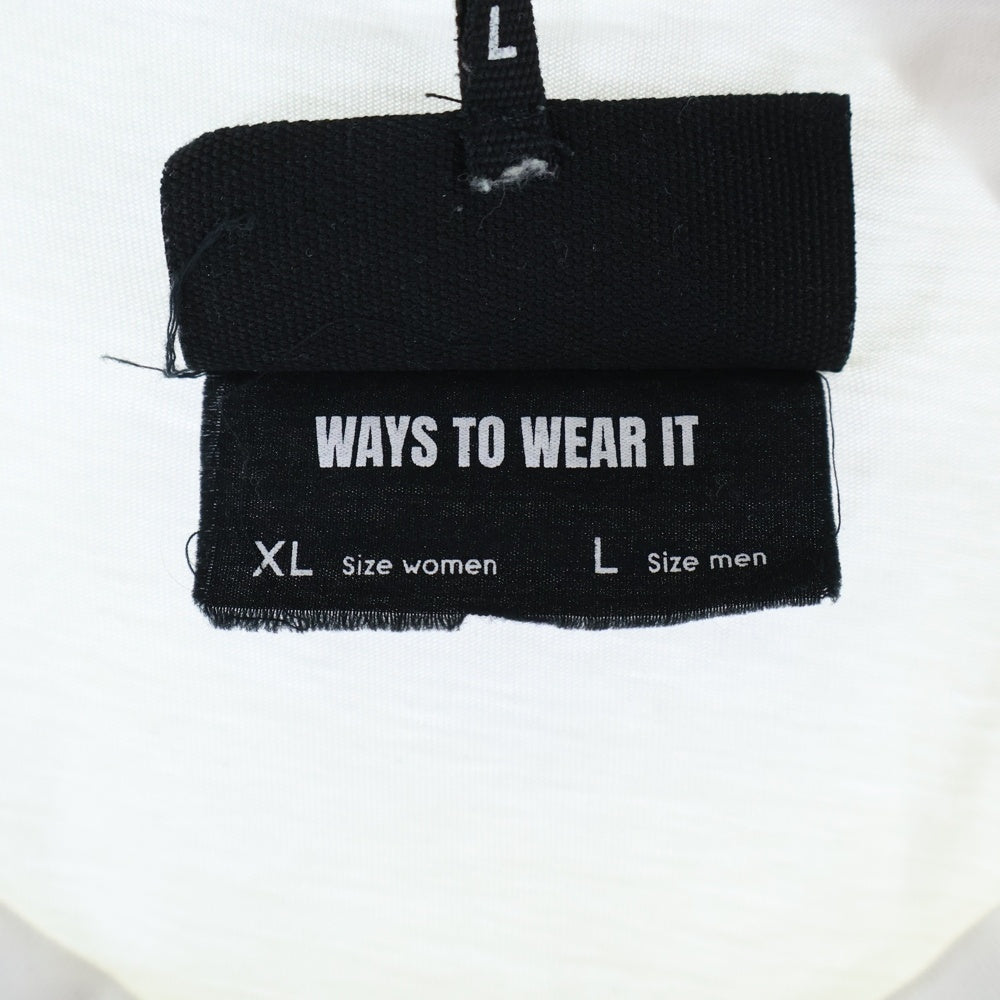 MM6 Maison Margiela(エムエムシックスメゾンマルジェラ) 25AW ナンバリング フロントロゴ クルーネック半袖Tシャツカットソー ホワイト SH0GC0032