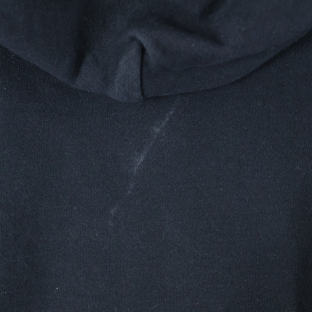 CHROME HEARTS(クロムハーツ) SWTSHRT HD ZIP 裏地サーマル アーム英字プリント ダガージップパーカー フーディ ブラック