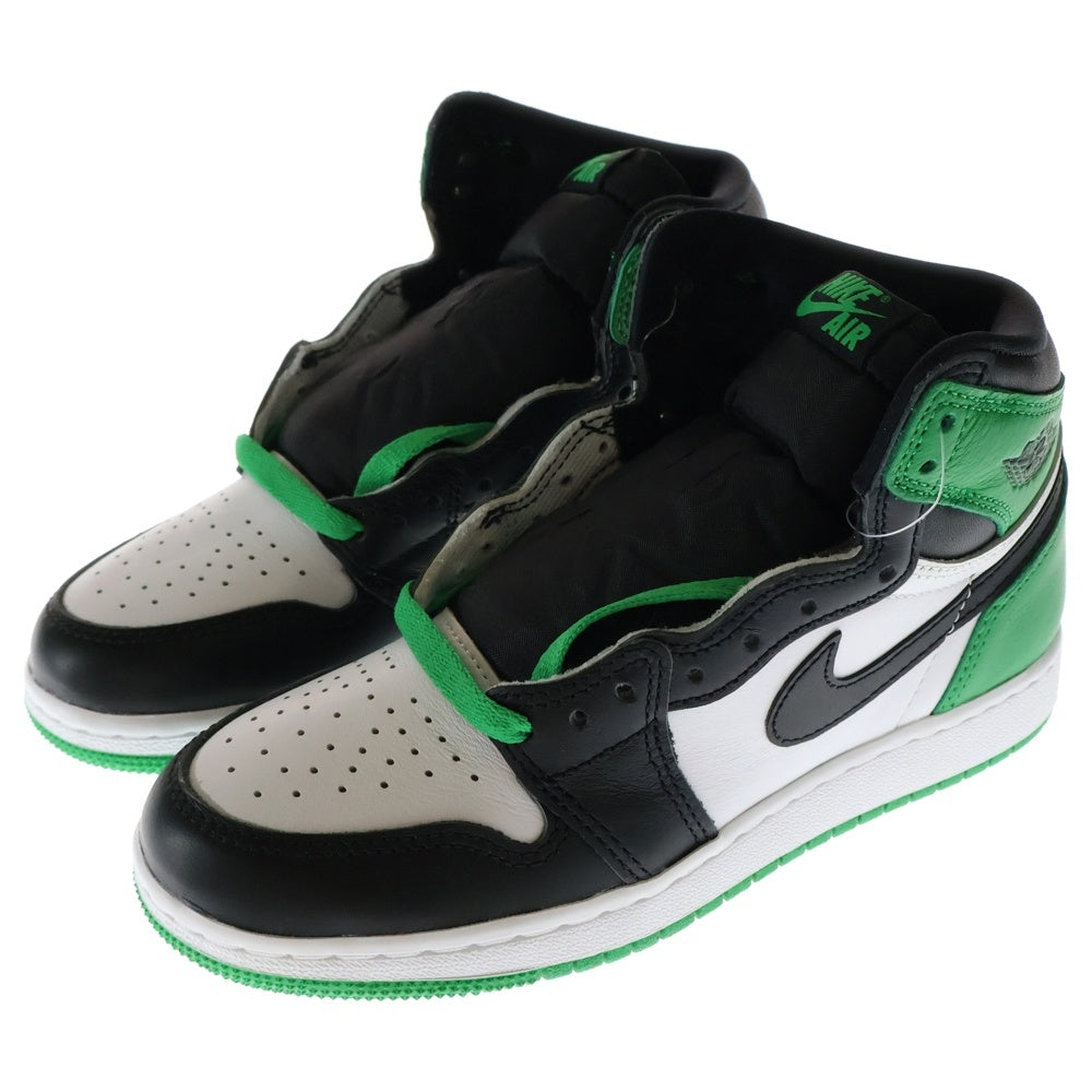 NIKE(ナイキ) AIR JORDAN 1 HIGH OG GS FD1437-031 エア ジョーダン 1 レトロ ハイ OG GS ハイカットスニーカー グリーン/ブラック/ホワイト レディース US4Y/23cm