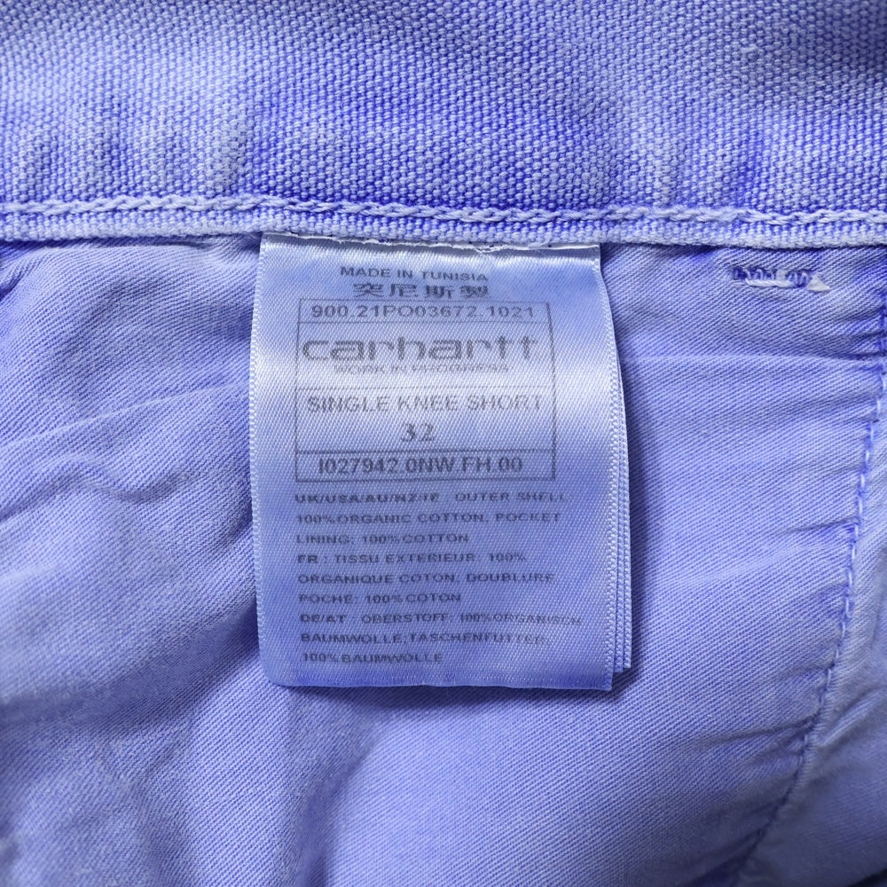CARHARTT(カーハート) NASH SINGLE KNEE LONG SHORT デニム ハーフパンツ パープル I027942