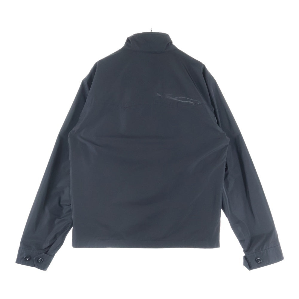 BURBERRY(バーバリー) 裏地ノバチェック フロントロゴ刺繍ジップアップブルゾンジャケット 8004848 ブラック