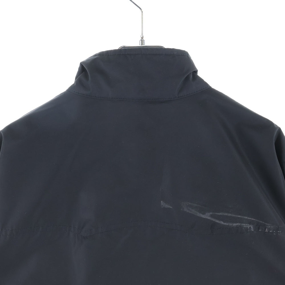 BURBERRY(バーバリー) 裏地ノバチェック フロントロゴ刺繍ジップアップブルゾンジャケット 8004848 ブラック