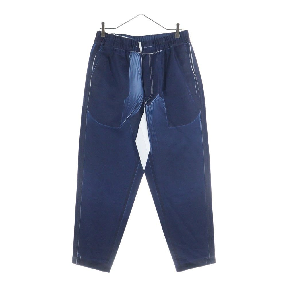 COMME des GARCONS SHIRT(コムデギャルソンシャツ) TWILL GARMENT PRINTED PANTS ガーメントプリント イージーパンツ ブルー FO-P504