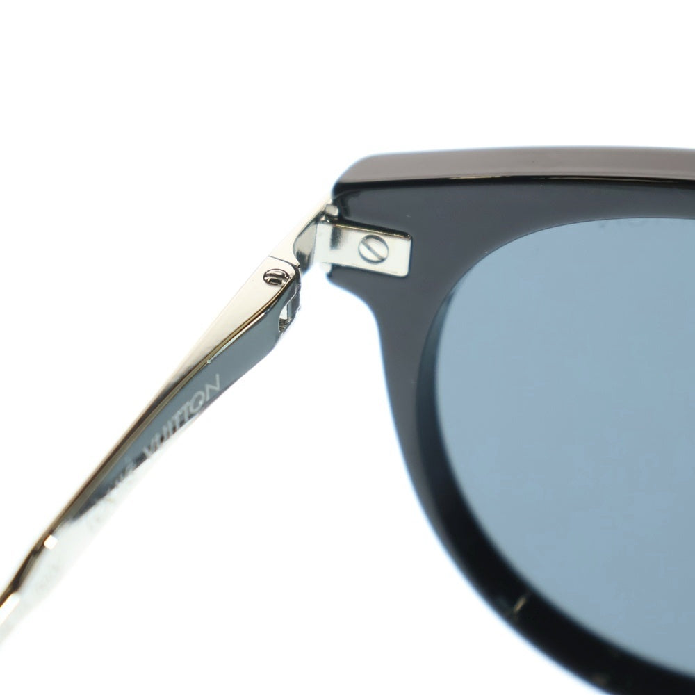 LOUIS VUITTON(ルイヴィトン) LVライズ ラウンド サングラス アイウェア メガネ 眼鏡 ブラック/シルバー 53□22‐150 Z1669E