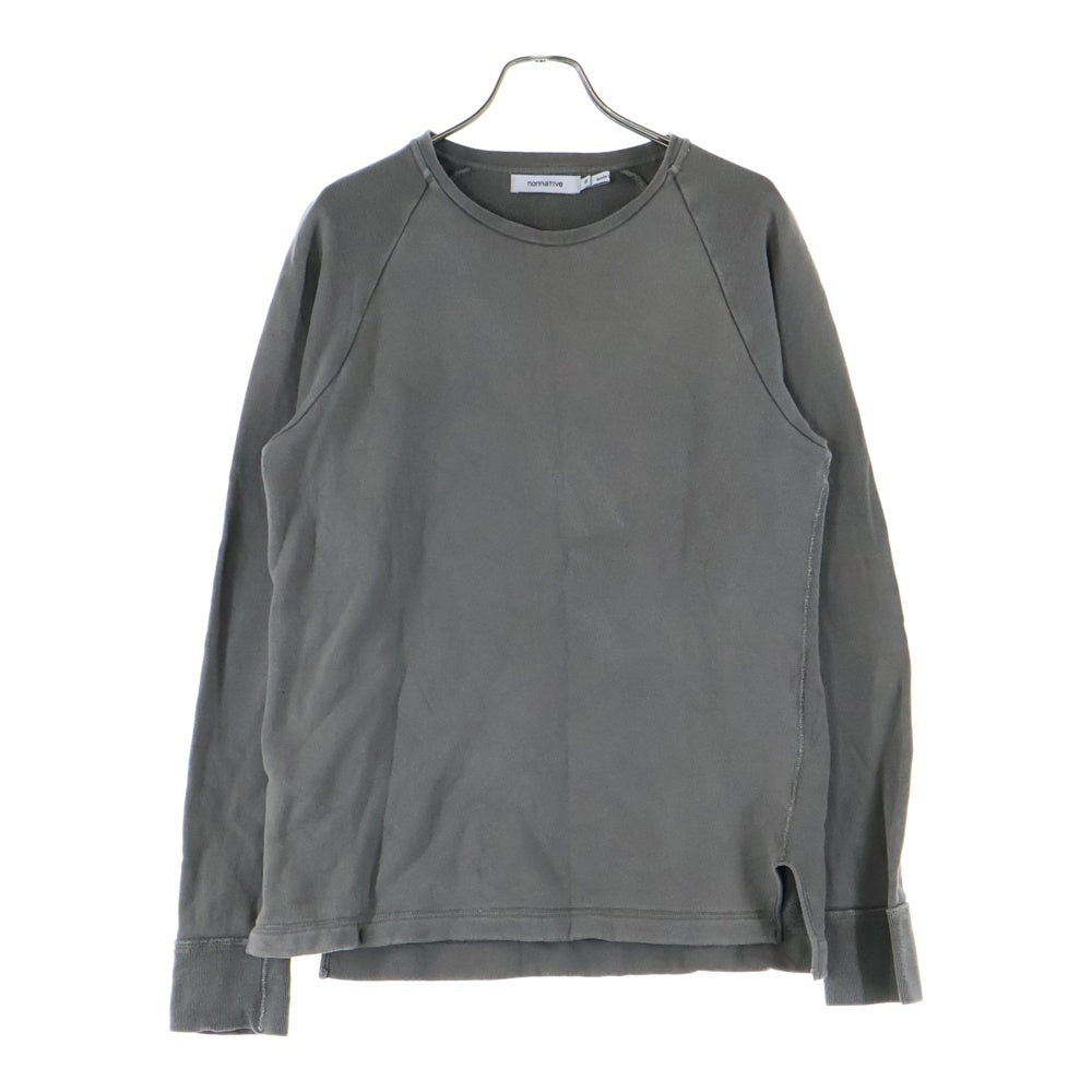 nonnative(ノンネイティブ) COTTON クルーネックスウェットトレーナー グレー NN-C2403