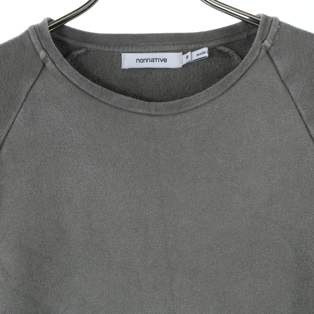 nonnative(ノンネイティブ) COTTON クルーネックスウェットトレーナー グレー NN-C2403