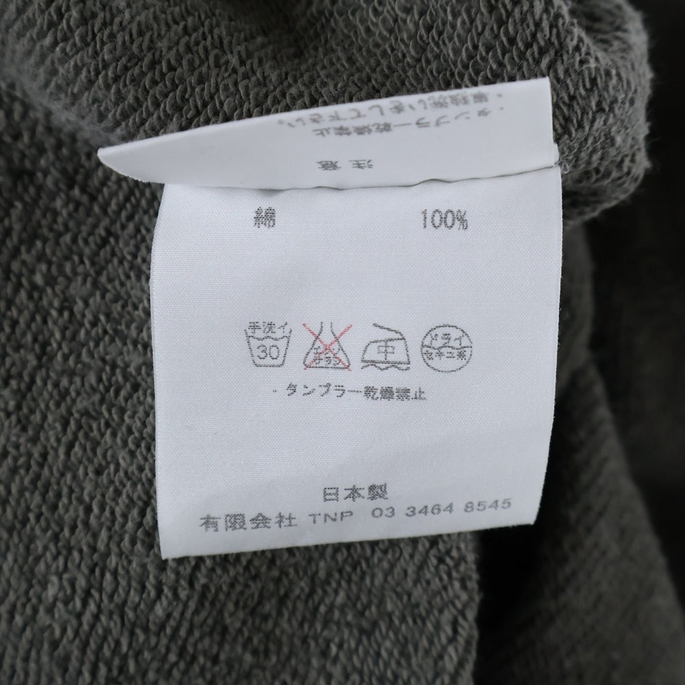 nonnative(ノンネイティブ) COTTON クルーネックスウェットトレーナー グレー NN-C2403
