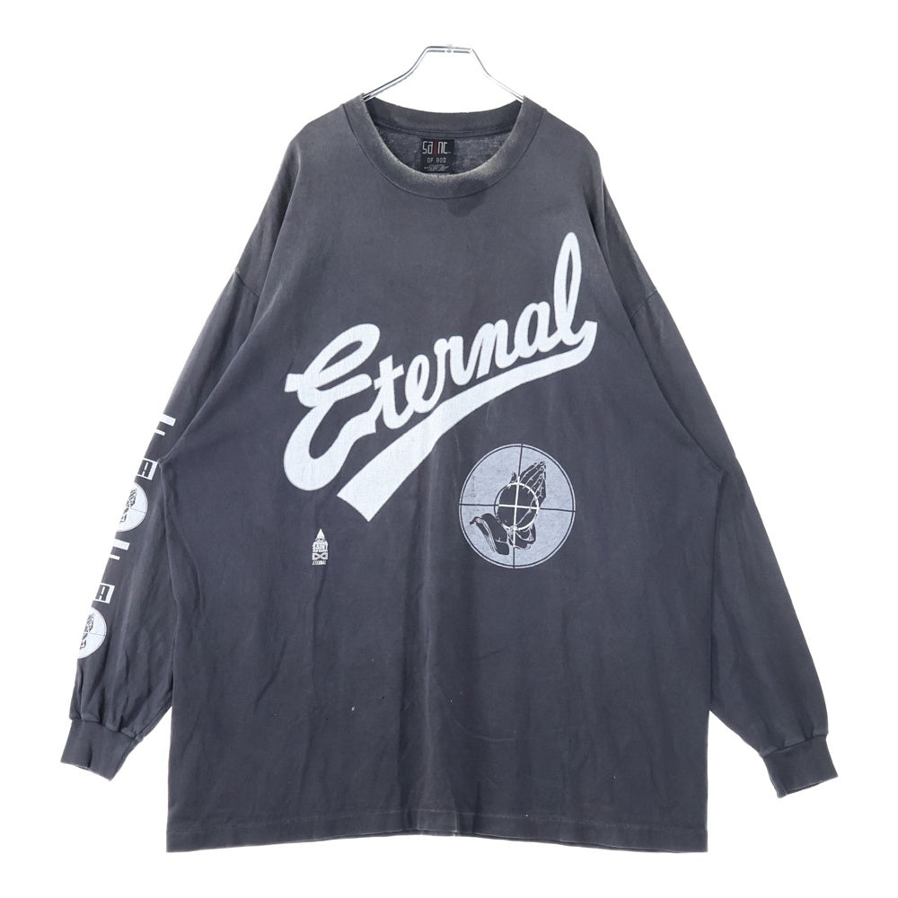 SAINT MICHAEL(セントマイケル) 25SS × FEAR OF GOD SNT OF GOD FG_LS TEE フィアオブゴッド セントオブゴッド 両面プリント ロングスリーブ長袖Tシャツ ロンT SM-HR8-0000-C02