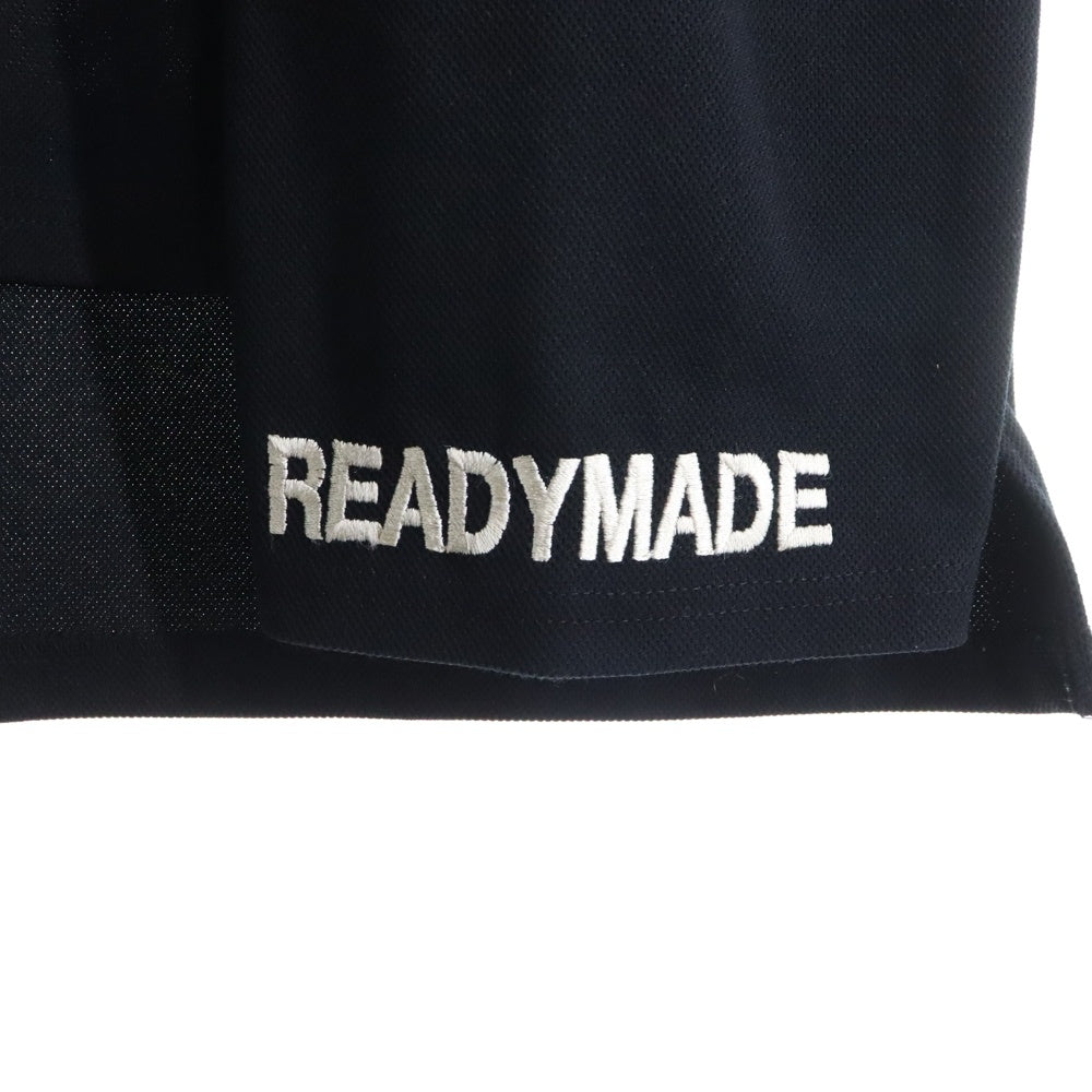 READY MADE(レディメイド) 23SS GAME SHIRT SMILE ロゴワッペンゲームシャツ ブラック RE-PO-BK-00-00-249 フットボールシャツ