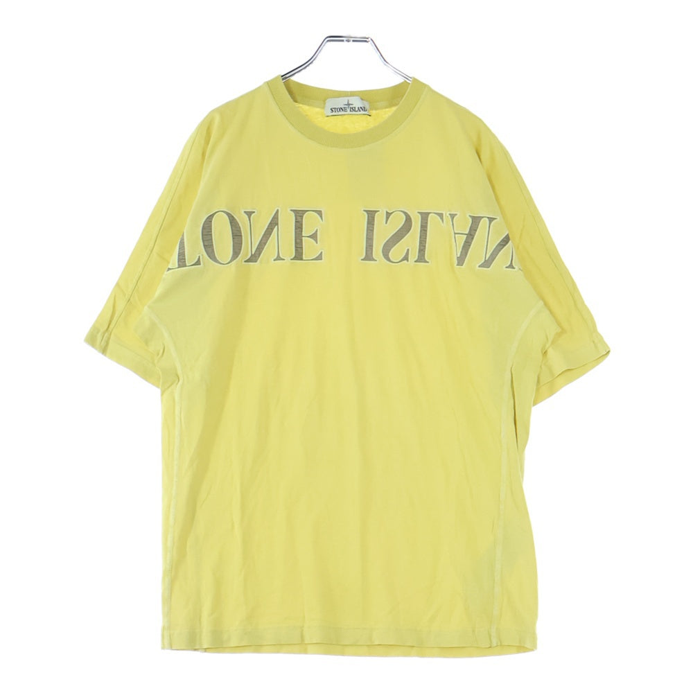 STONE ISLAND(ストーンアイランド) OLD'DYE TREATMENT オーバーダイトリートメント半袖カットソー 半袖Tシャツ イエロー 701521856