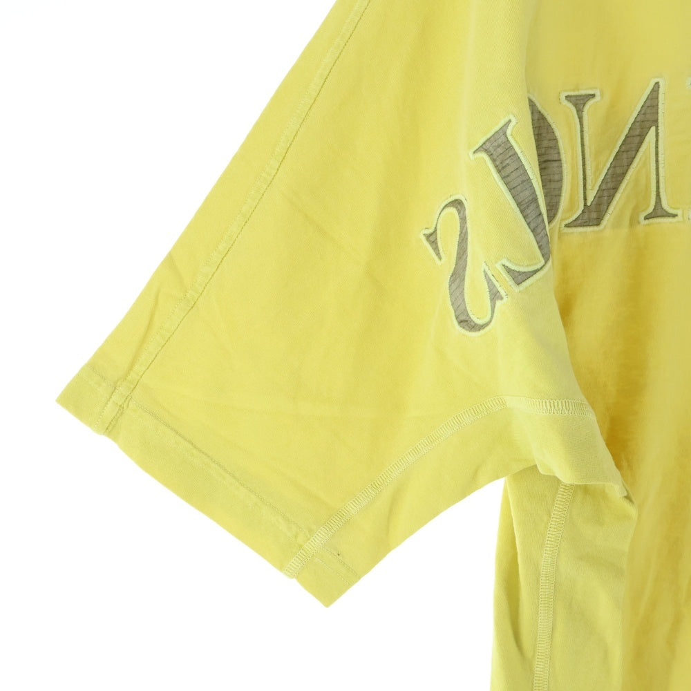 STONE ISLAND(ストーンアイランド) OLD'DYE TREATMENT オーバーダイトリートメント半袖カットソー 半袖Tシャツ イエロー 701521856