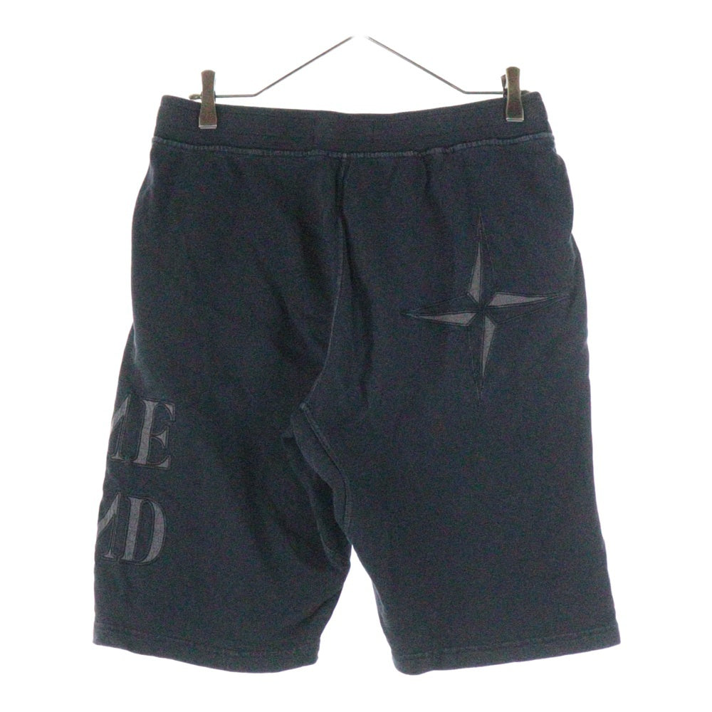 STONE ISLAND(ストーンアイランド) LOGO SHORT PANTS ロゴ刺繍ショートパンツ ショーツ ブラック 701562661