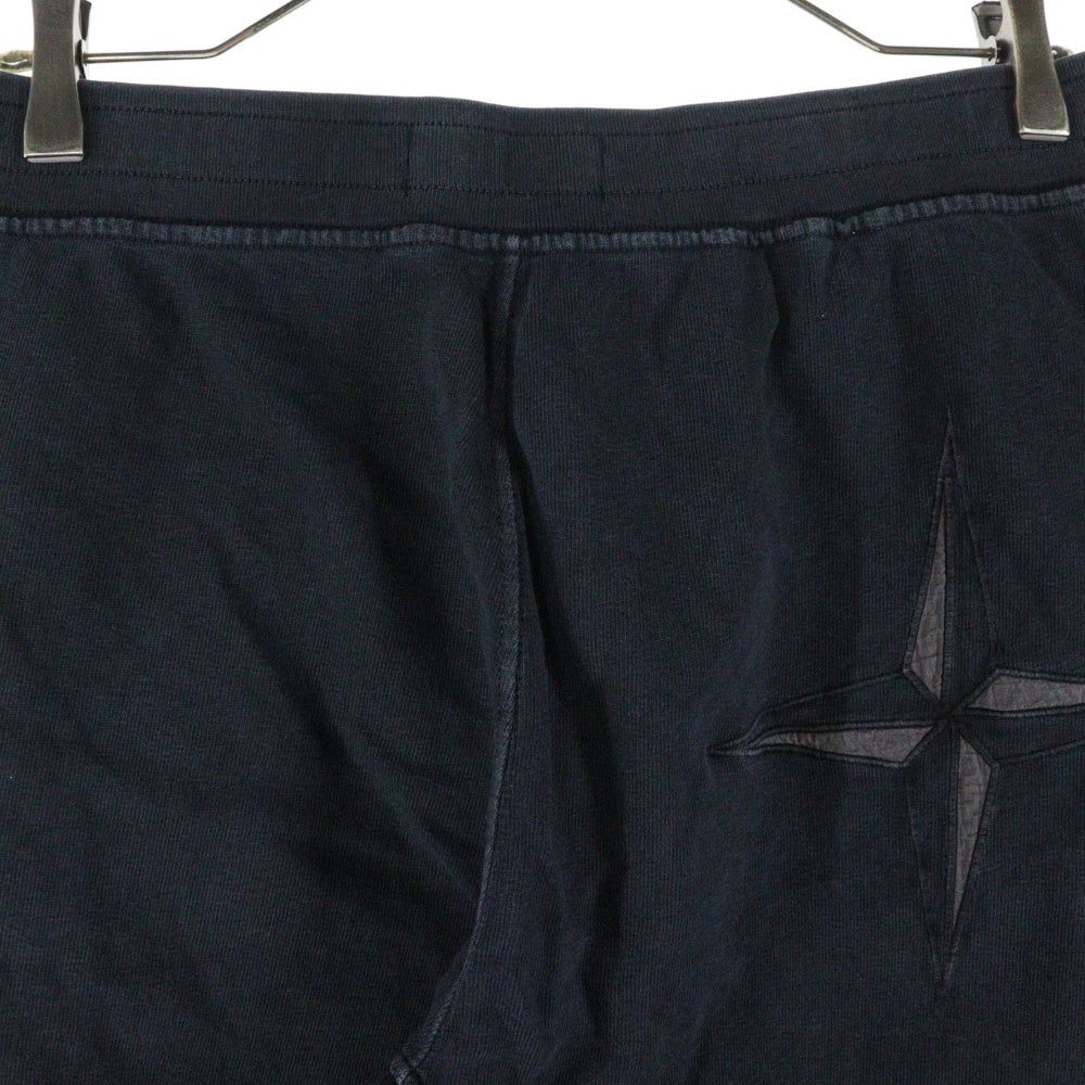STONE ISLAND(ストーンアイランド) LOGO SHORT PANTS ロゴ刺繍ショートパンツ ショーツ ブラック 701562661