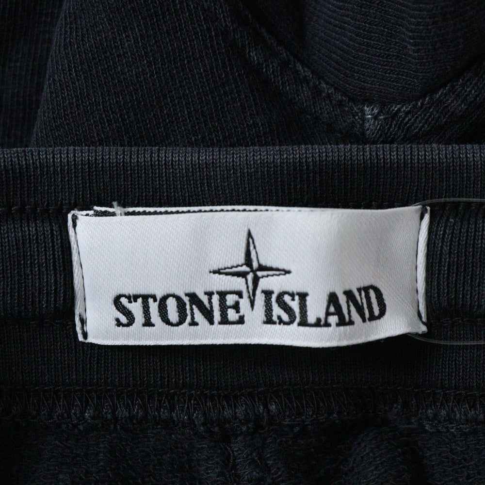 STONE ISLAND(ストーンアイランド) LOGO SHORT PANTS ロゴ刺繍ショートパンツ ショーツ ブラック 701562661
