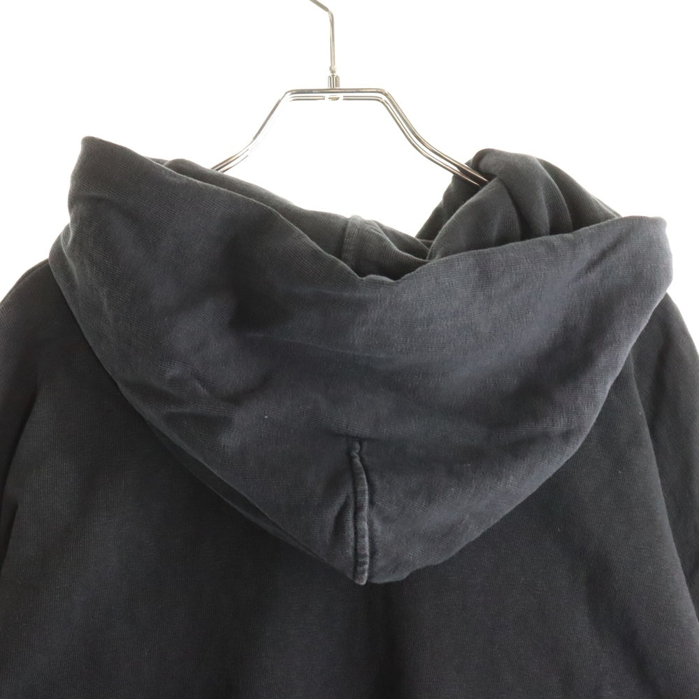 STONE ISLAND(ストーンアイランド) LOGO HOODIE ロゴ刺繍プルオーバースウェットパーカー フーディー ブラック 701561161