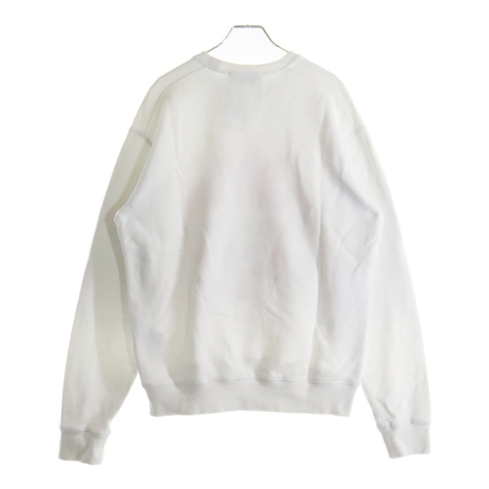DSQUARED2(ディースクエアード) FRONT LOGO SWEAT SHIRT フロントロゴプリントスウェットトレーナー ホワイト S71GU0495