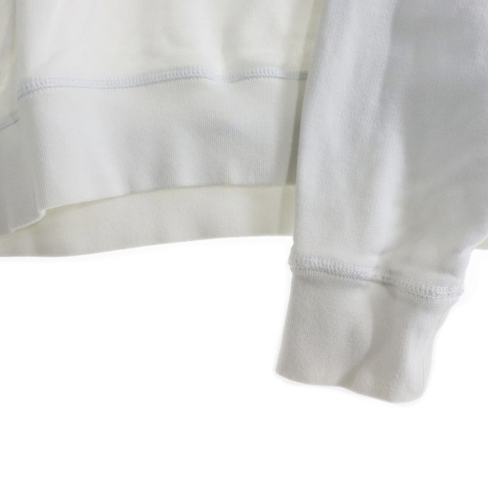 DSQUARED2(ディースクエアード) FRONT LOGO SWEAT SHIRT フロントロゴプリントスウェットトレーナー ホワイト S71GU0495
