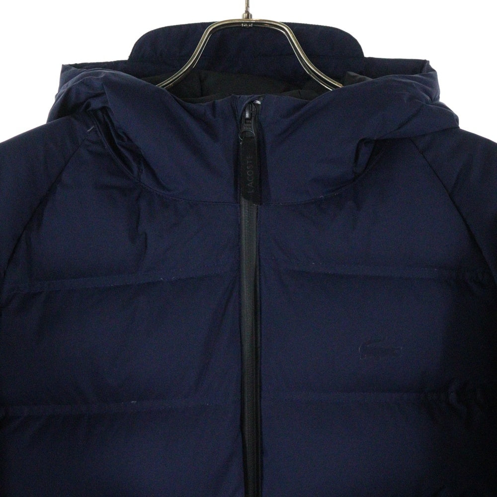 LACOSTE(ラコステ) LOGO PRINT DOWN JACKET ロゴプリントダウンジャケット ネイビー BH162FL