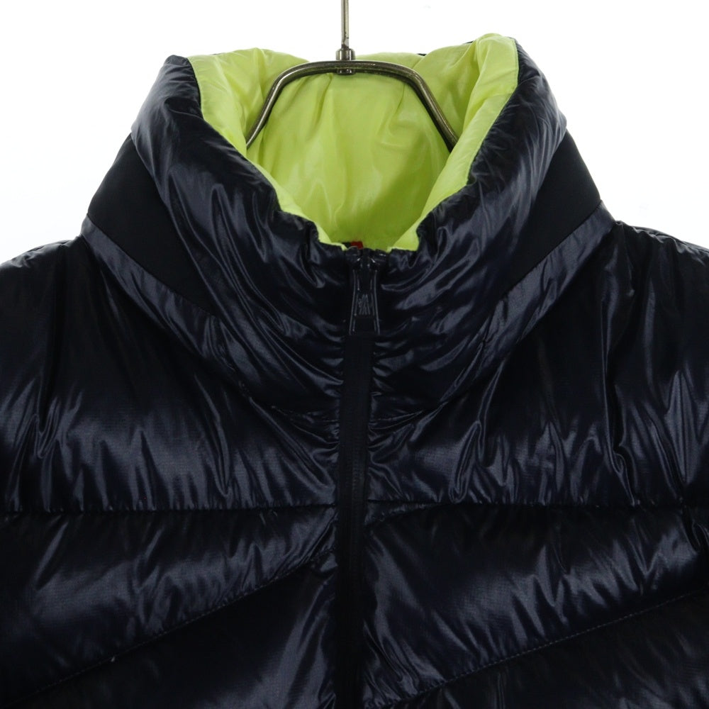 MONCLER(モンクレール) HANIN ハニン フロントロゴ刺繡ジップアップダウンジャケット ネイビー G20911A00068