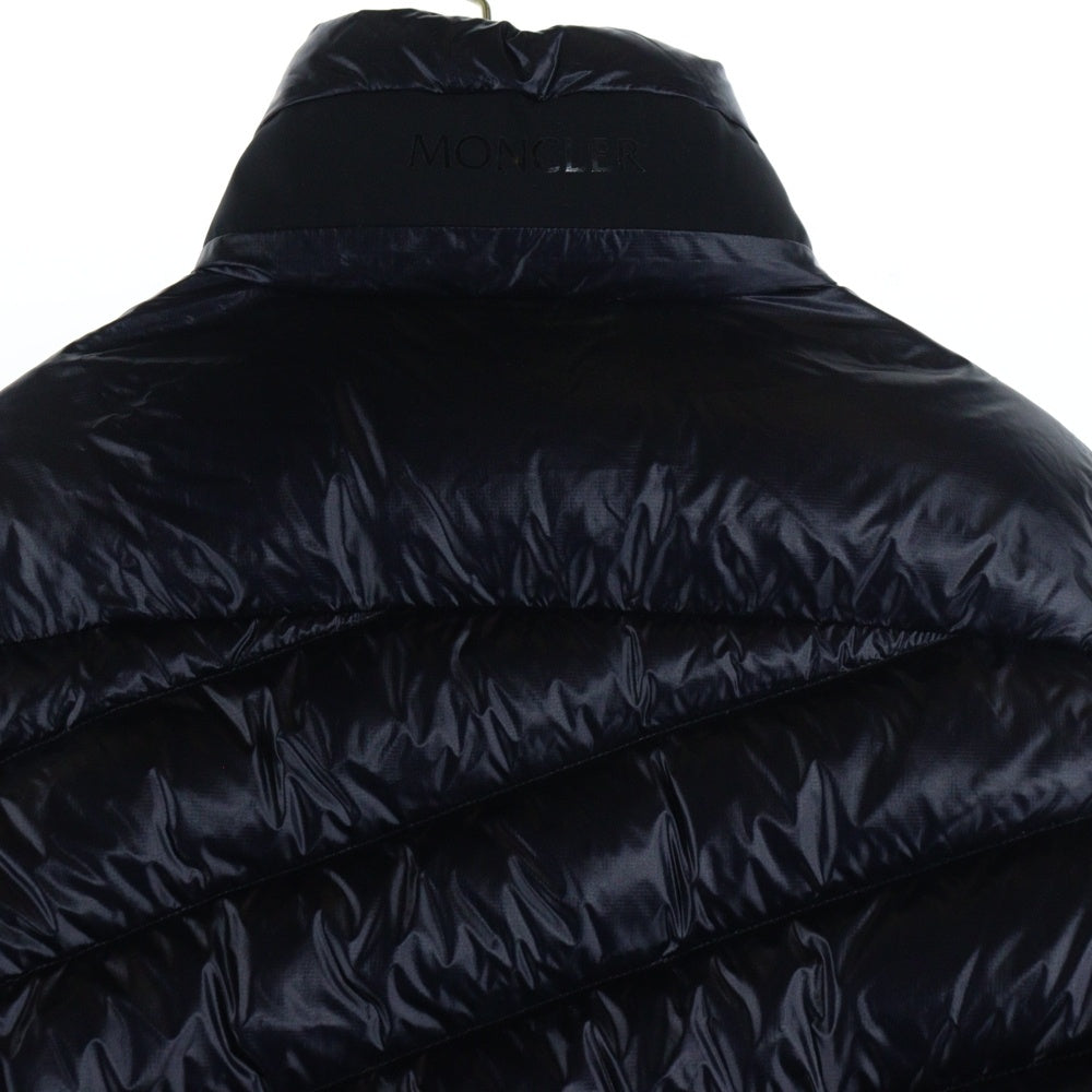 MONCLER(モンクレール) HANIN ハニン フロントロゴ刺繡ジップアップダウンジャケット ネイビー G20911A00068