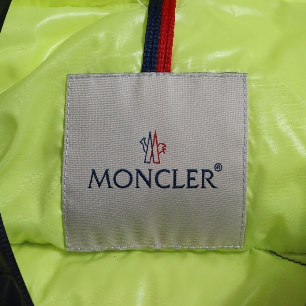 MONCLER(モンクレール) HANIN ハニン フロントロゴ刺繡ジップアップダウンジャケット ネイビー G20911A00068