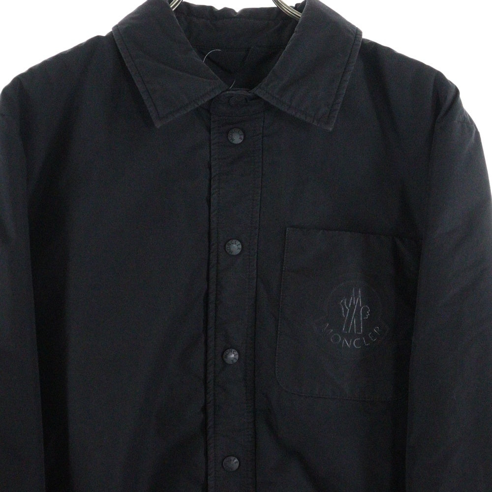 MONCLER(モンクレール) GALINHAS フロントロゴポケット フーデッド中綿ジャケット ブラック J10911G00009 597CT