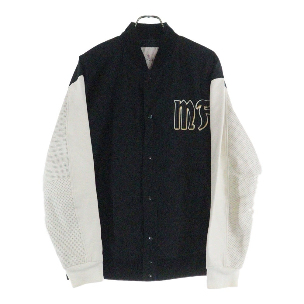 MONCLER(モンクレール) 19SS ×Fragment RAGGAE109U4010150 フラグメント バックロゴ刺繍 スタジャン ブラック E109U4010150