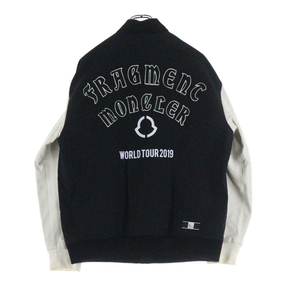 MONCLER(モンクレール) 19SS ×Fragment RAGGAE109U4010150 フラグメント バックロゴ刺繍 スタジャン ブラック E109U4010150
