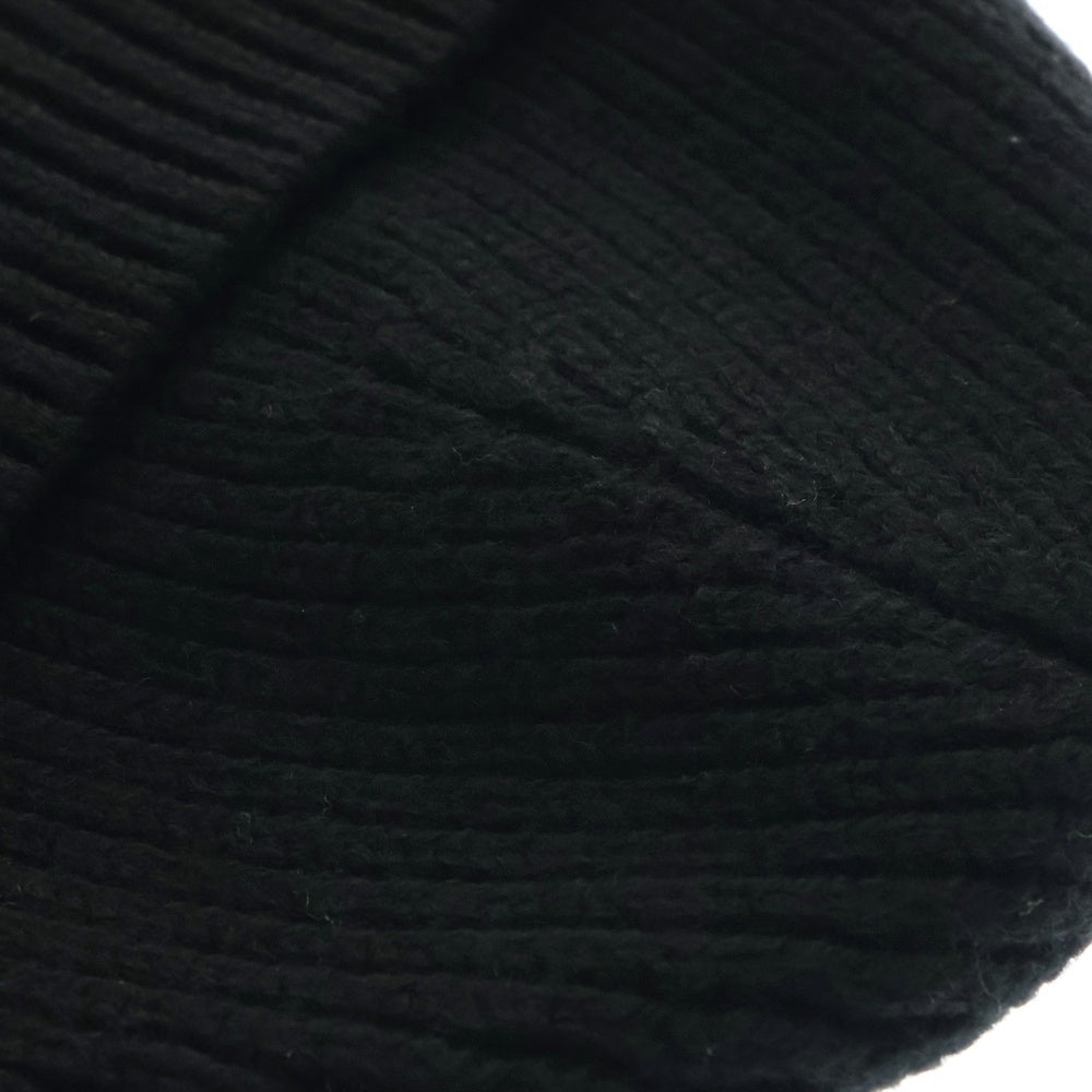 AMI Alexandre Mattiussi(アミアレクサンドルマテュッシ) 24AW ハート刺繍ビーニーニット帽子 ブラック BFUHA106018