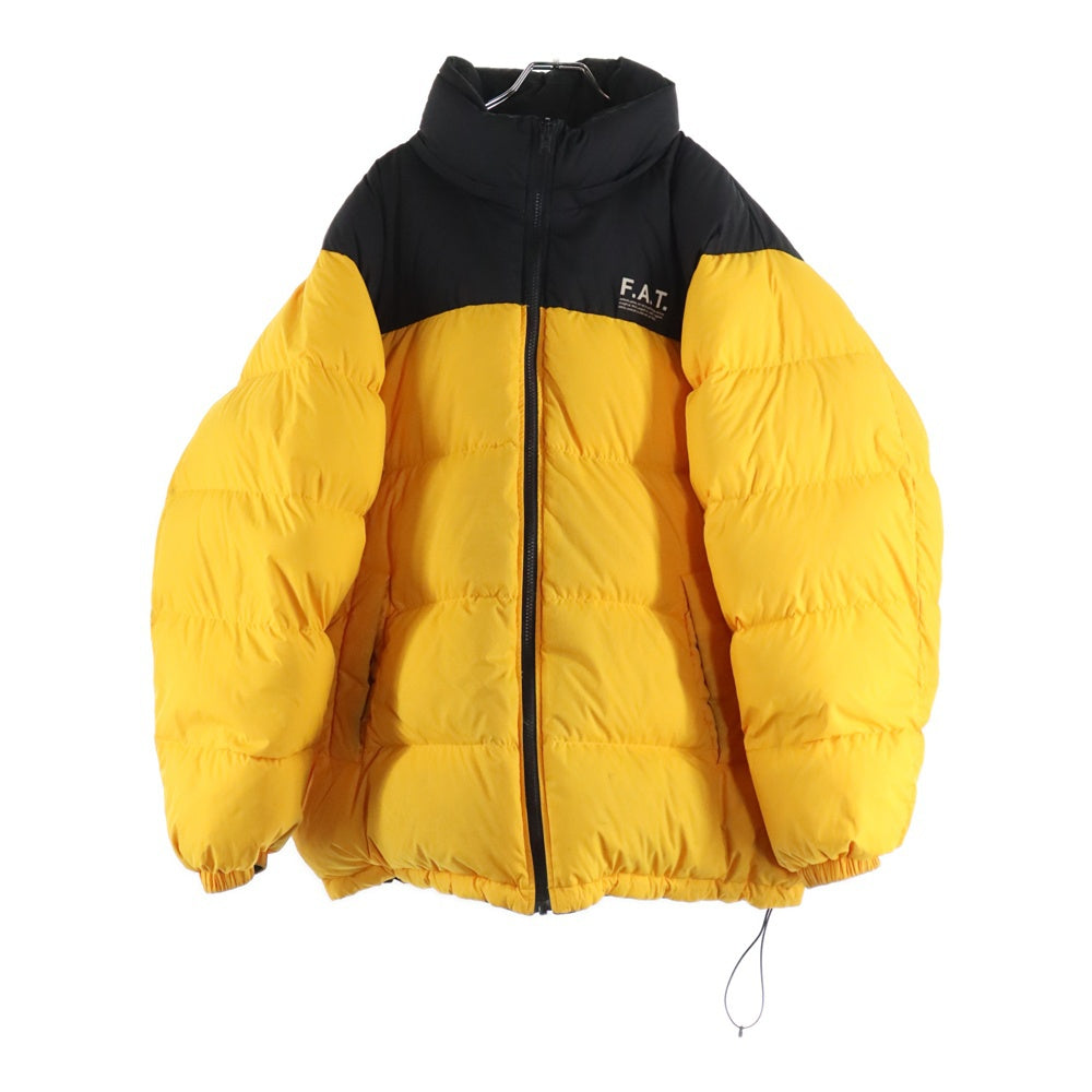 FAT(エフエーティー) DUBBUB Reversible Down Jacket F32020-JK10-AB ロゴ リバーシブル ダウンジャケット ブラック/イエロー