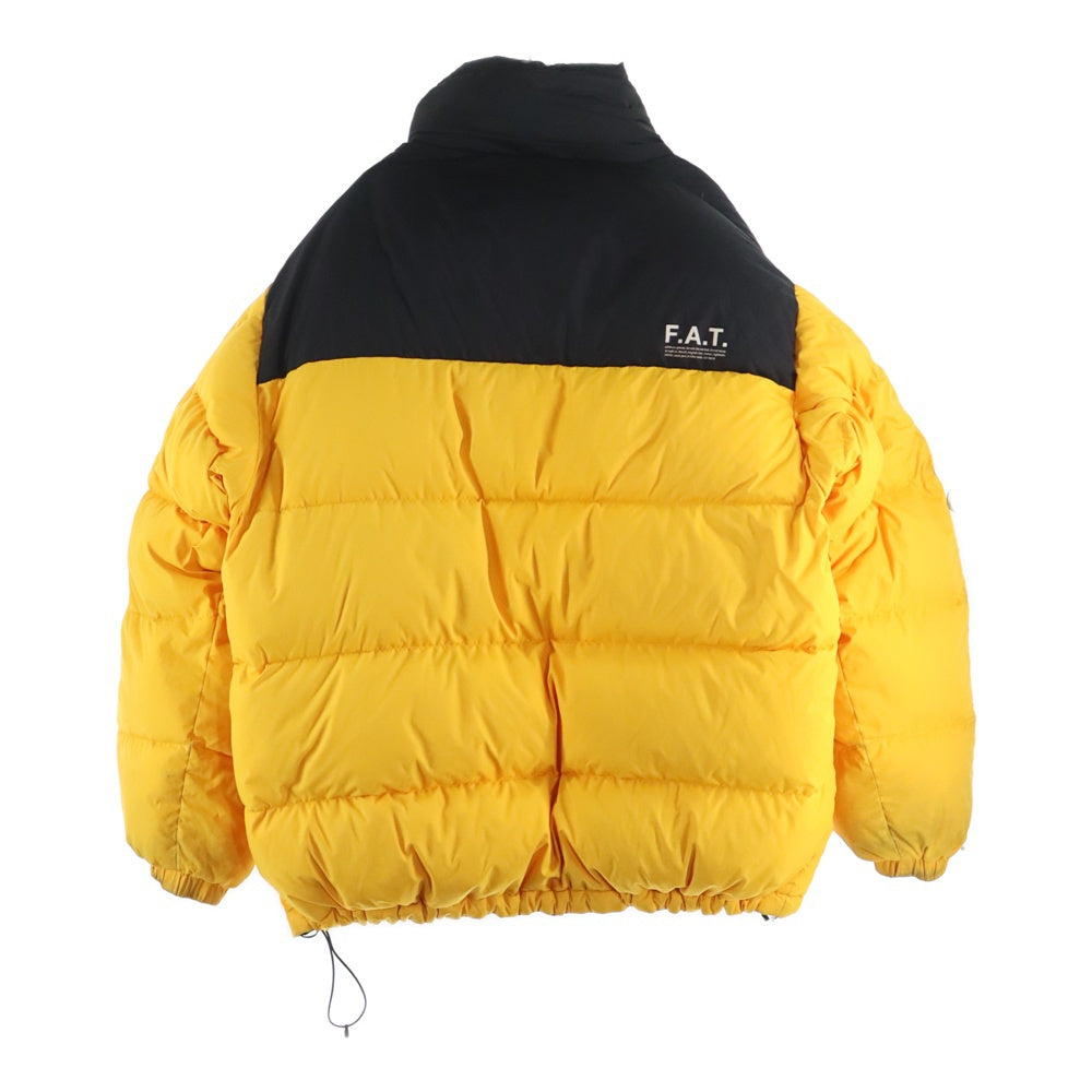 FAT(エフエーティー) DUBBUB Reversible Down Jacket F32020-JK10-AB ロゴ リバーシブル ダウンジャケット ブラック/イエロー