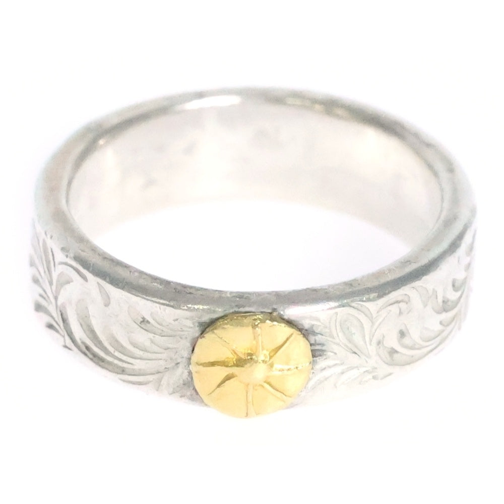 STUDIO T&Y(スタジオティーアンドワイ) KARAKUSA Ring Gold Point Ring RC03-K2402 金メタル シルバーリング シルバー/ゴールド