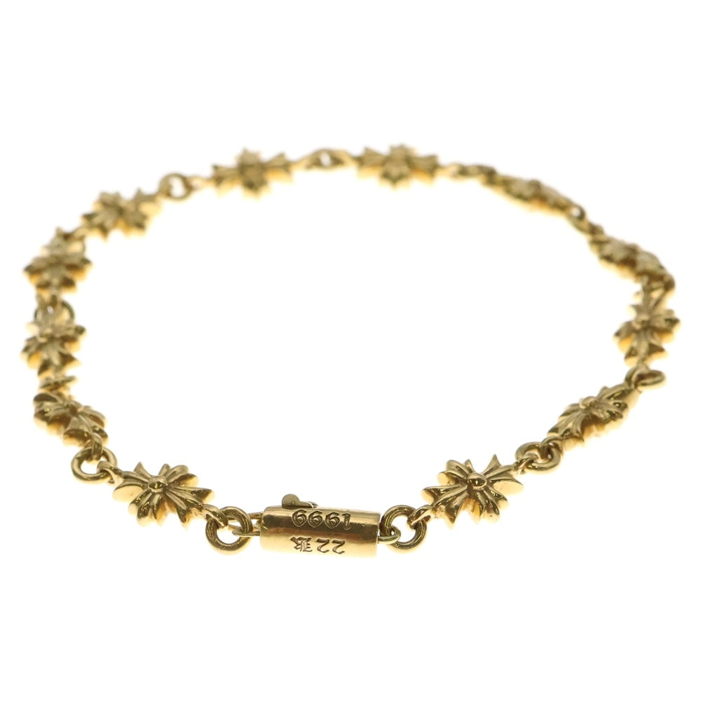 CHROME HEARTS(クロムハーツ) 22K TNY E CH PLS タイニーE CHプラス ブレスレット ゴールド BCA027