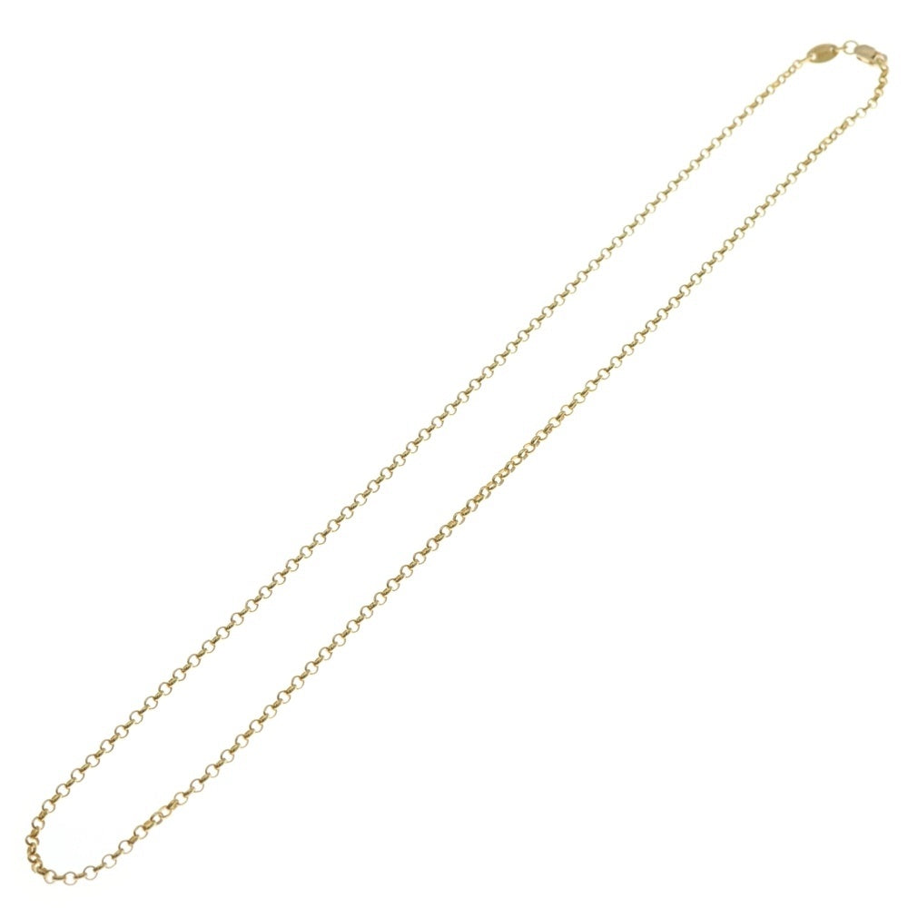 CHROME HEARTS(クロムハーツ) 22K NECKCHAIN R18 ロールチェーンネックレス 18inch ゴールド BCA010