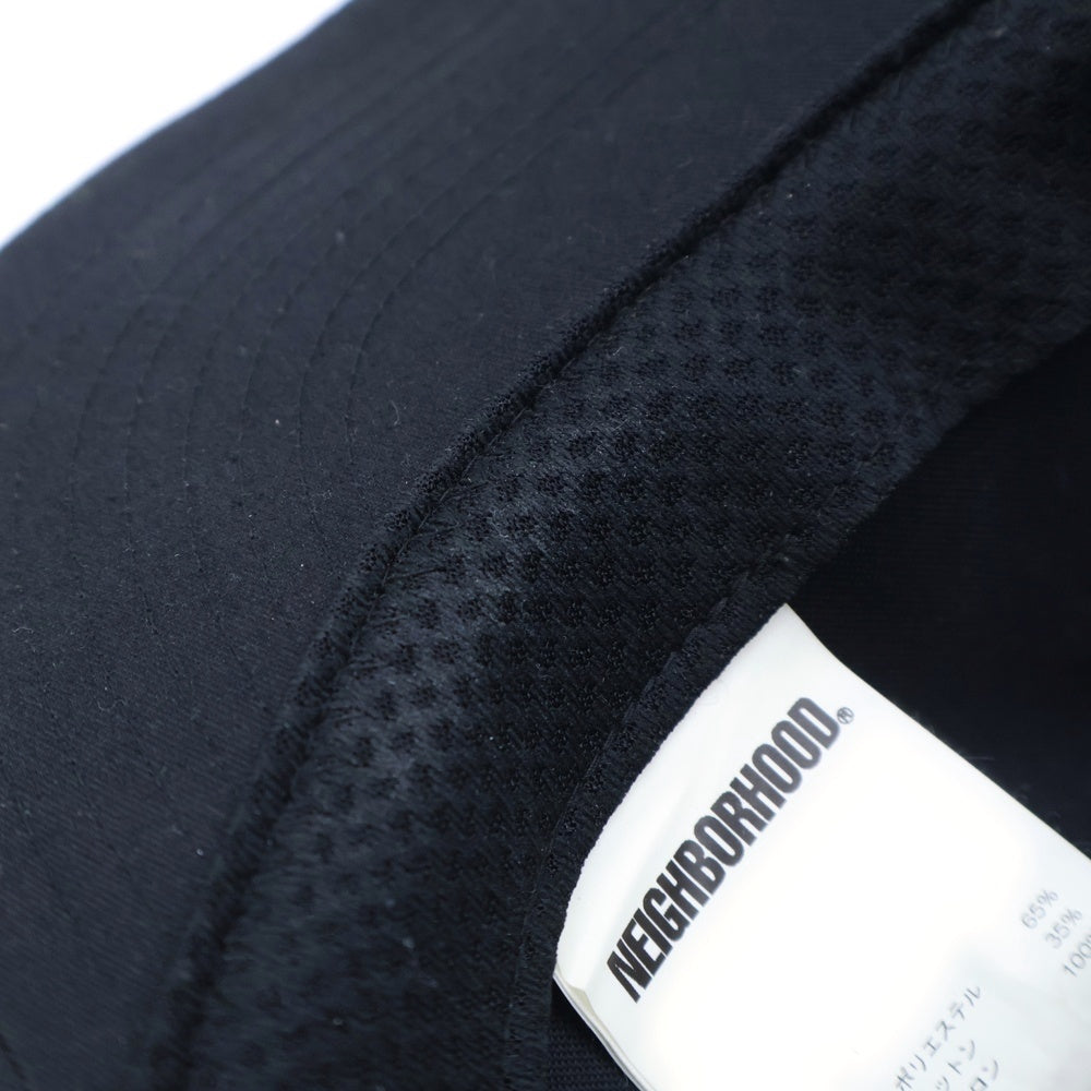 NEIGHBORHOOD(ネイバーフッド) Logo Print Mesh Cap 231YGNH-HT02S ロゴ プリント メッシュキャップ ブラック